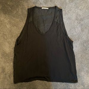 T by ALEXANDER WANG BLACK TANK TOP